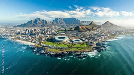 Cape Town aerial shot
